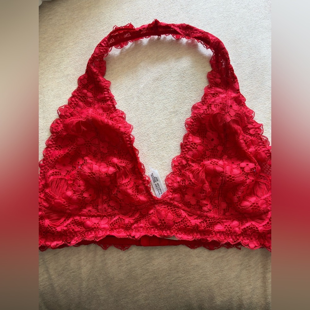 SOLD!!! Red Free People Halter bralette